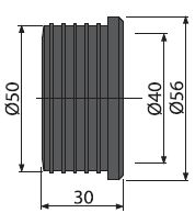 Anschluss-Muffe für Spülrohr 40 mm